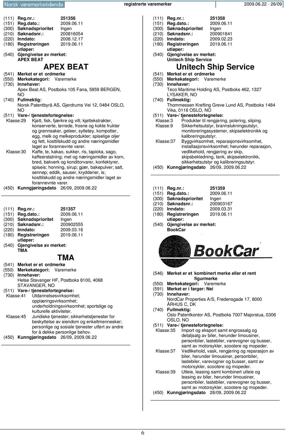 11 (210) Søknadsnr.: 200816054 (220) Inndato: 2008.12.17 (180) Registreringen 2019.06.