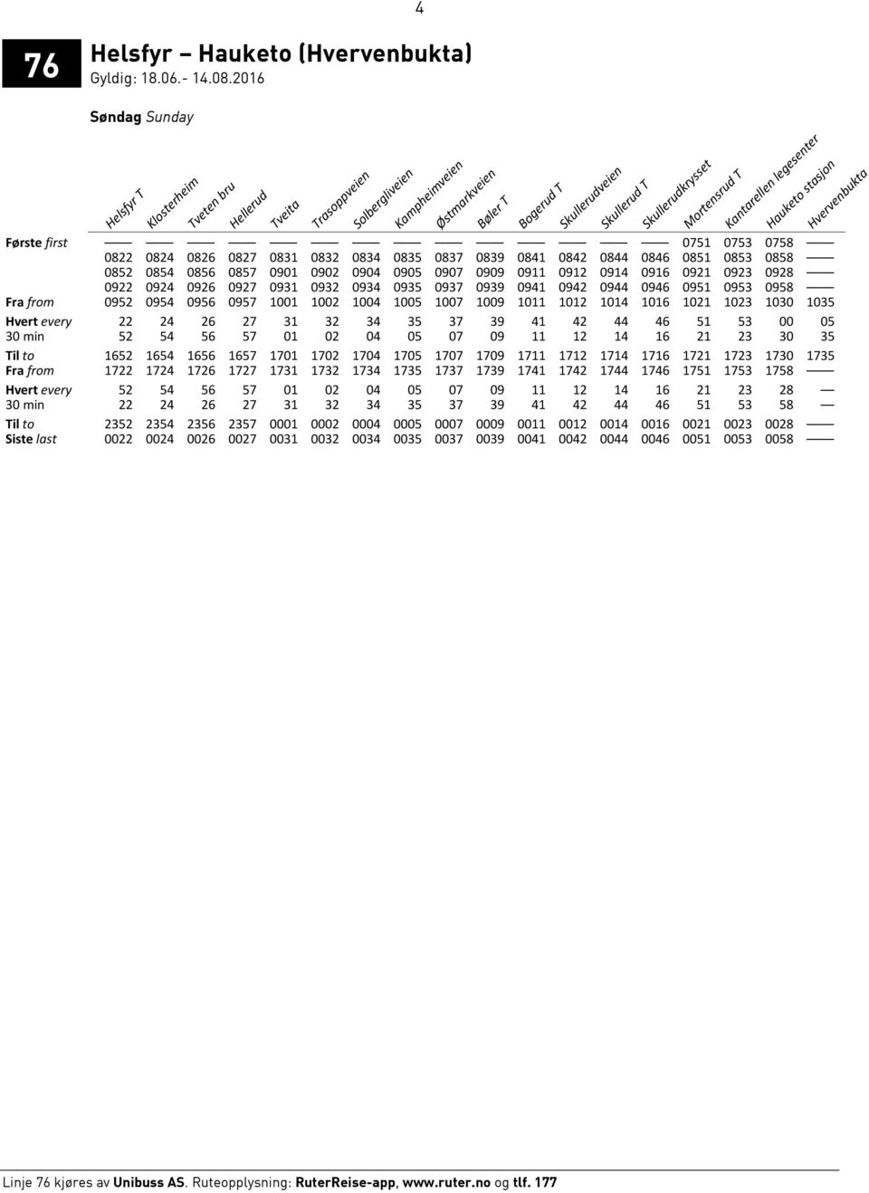 from 0952 0954 0956 0957 1001 1002 1004 1005 1007 1009 1011 1012 1014 1016 1021 1023 1030 1035 Hvert every 22 24 26 27 31 32 34 35 37 39 41 42 44 46 51 53 00 05 30 min 52 54 56 57 01 02 04 05 07 09