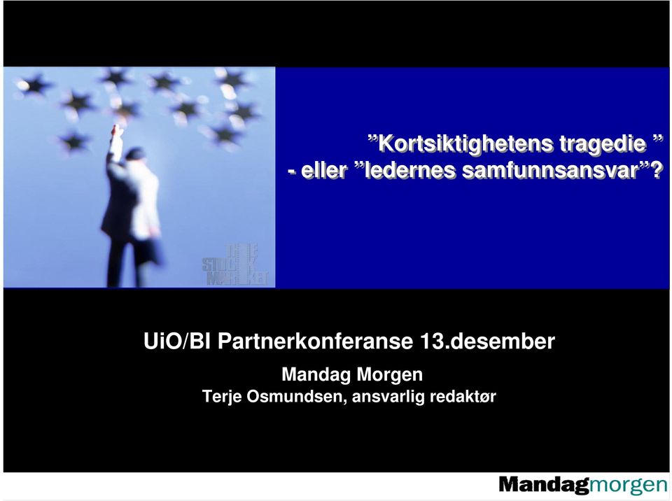 UiO/BI Partnerkonferanse 13.