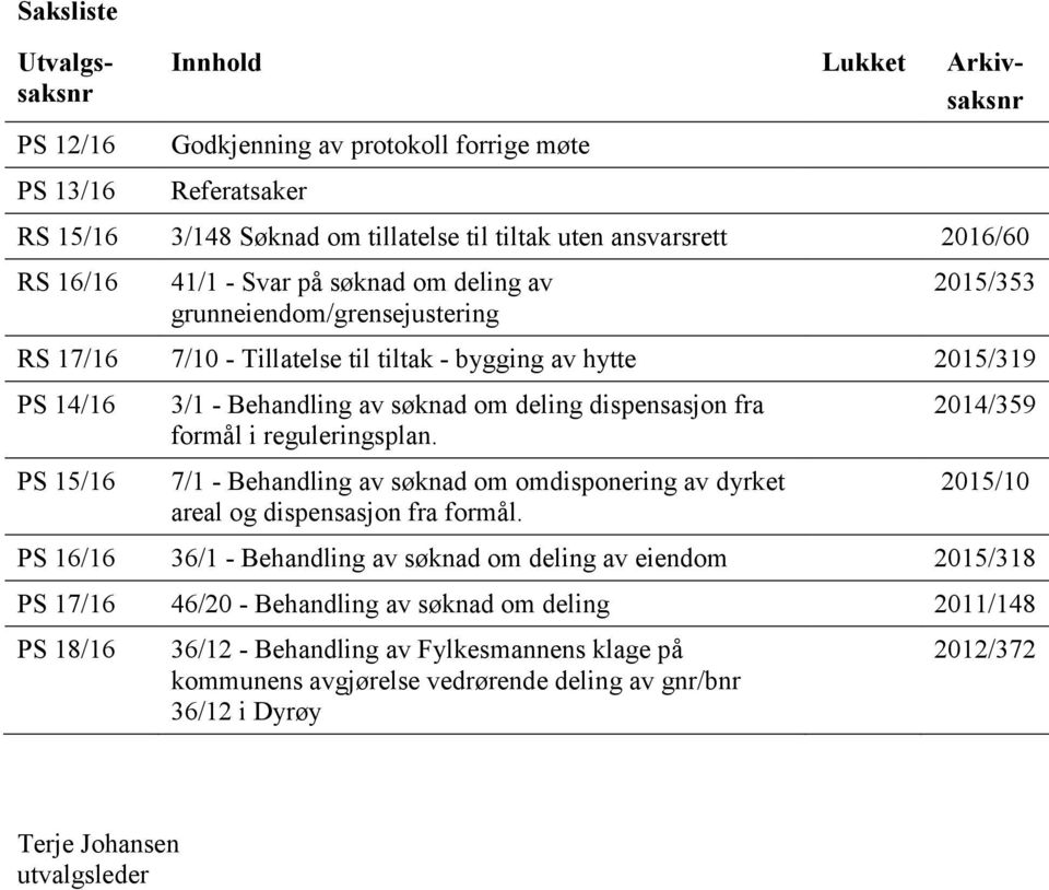 dispensasjon fra formål i reguleringsplan. 7/1 - Behandling av søknad om omdisponering av dyrket areal og dispensasjon fra formål.