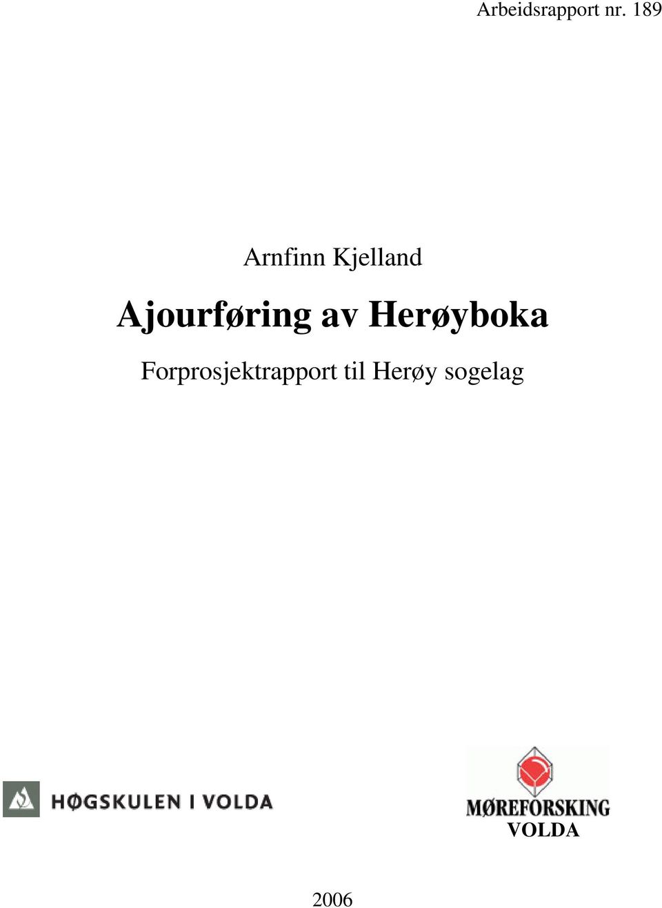 Ajourføring av Herøyboka