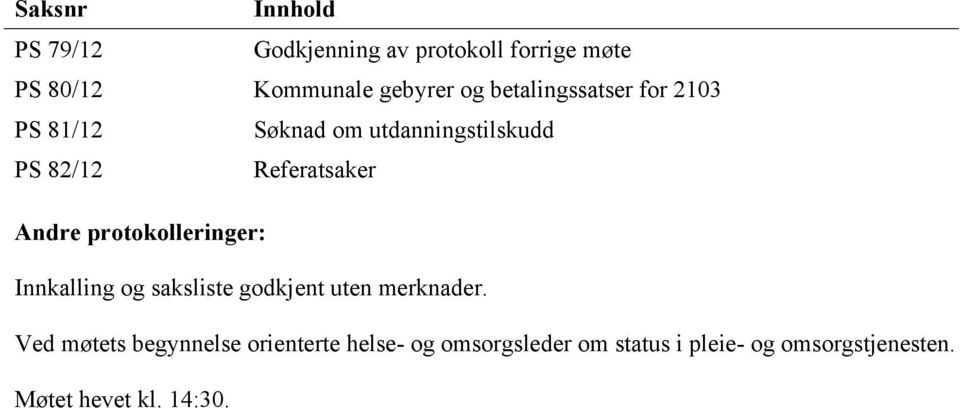 protokolleringer: Innkalling og saksliste godkjent uten merknader.