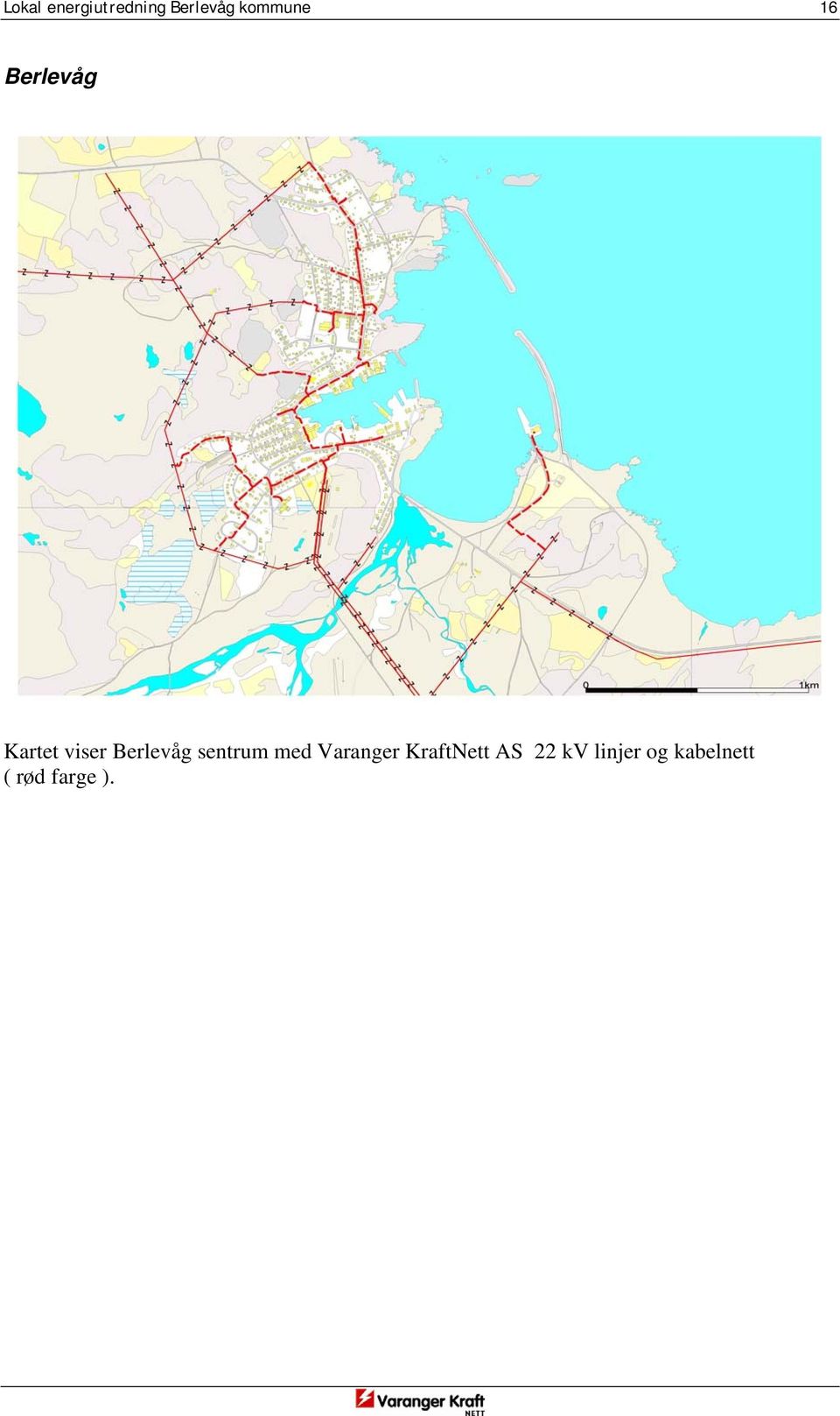 Berlevåg sentrum med Varanger