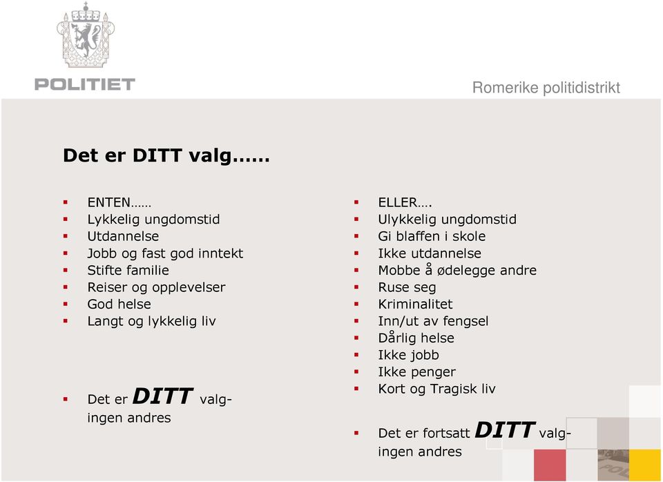 Ulykkelig ungdomstid Gi blaffen i skole Ikke utdannelse Mobbe å ødelegge andre Ruse seg