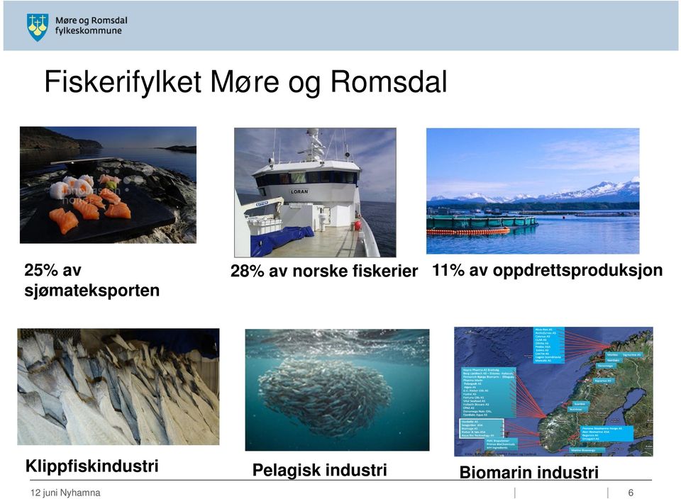 av oppdrettsproduksjon Klippfiskindustri