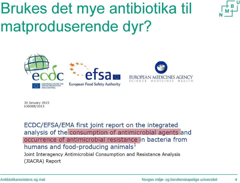 Antibiotikaresistens og mat