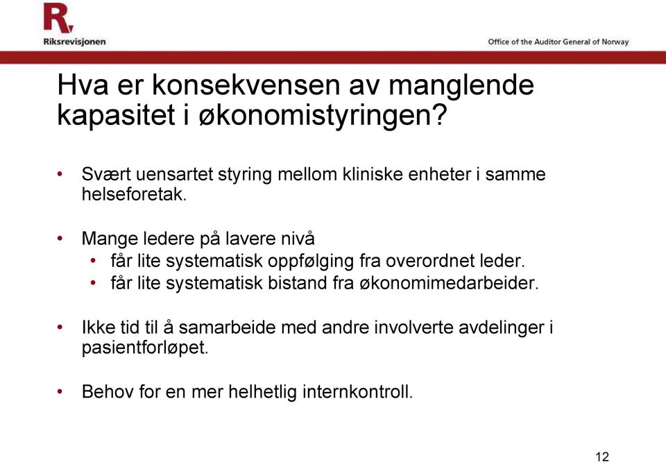 Mange ledere på lavere nivå får lite systematisk oppfølging fra overordnet leder.