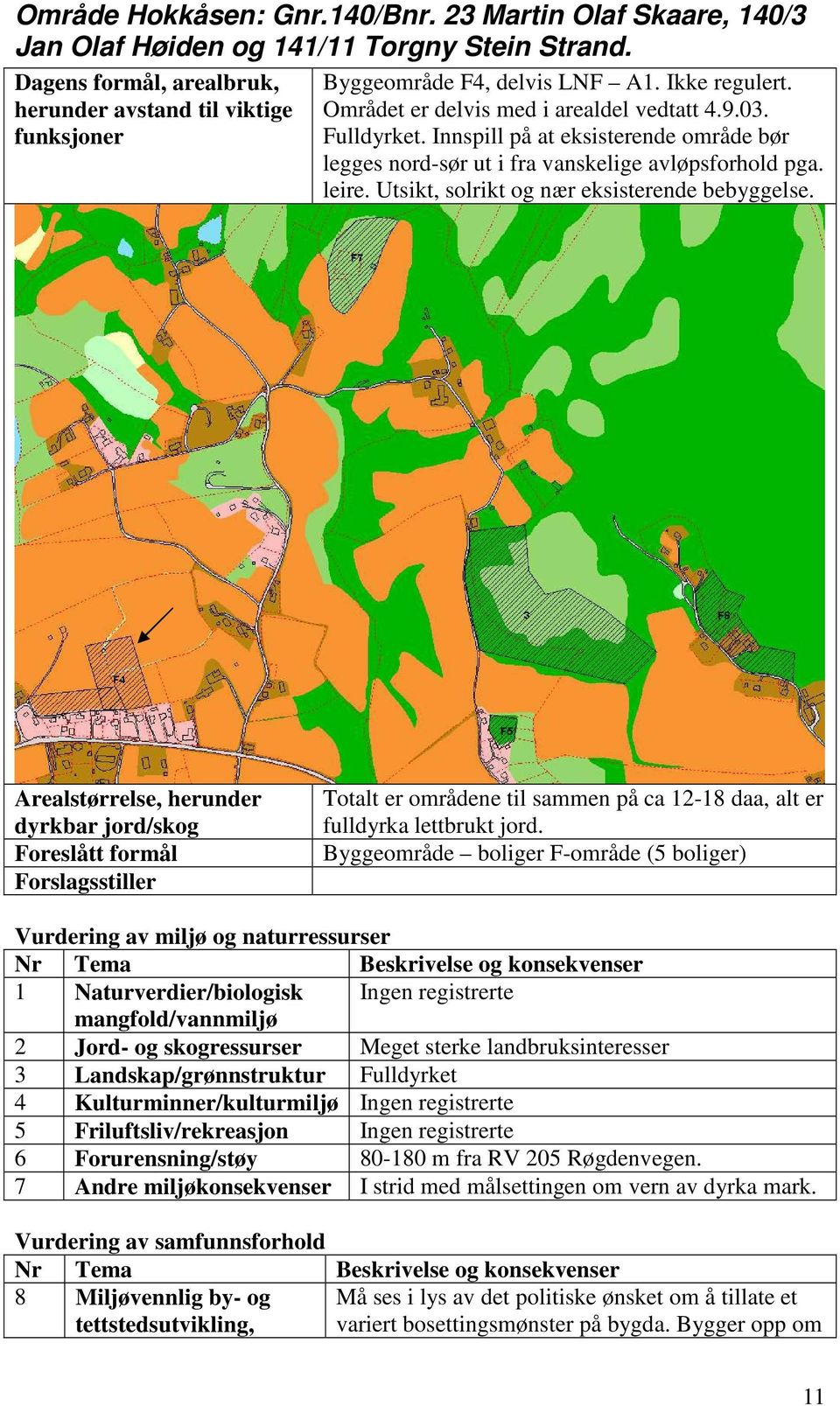 Innspill på at eksisterende område bør legges nord-sør ut i fra vanskelige avløpsforhold pga. leire. Utsikt, solrikt og nær eksisterende bebyggelse.