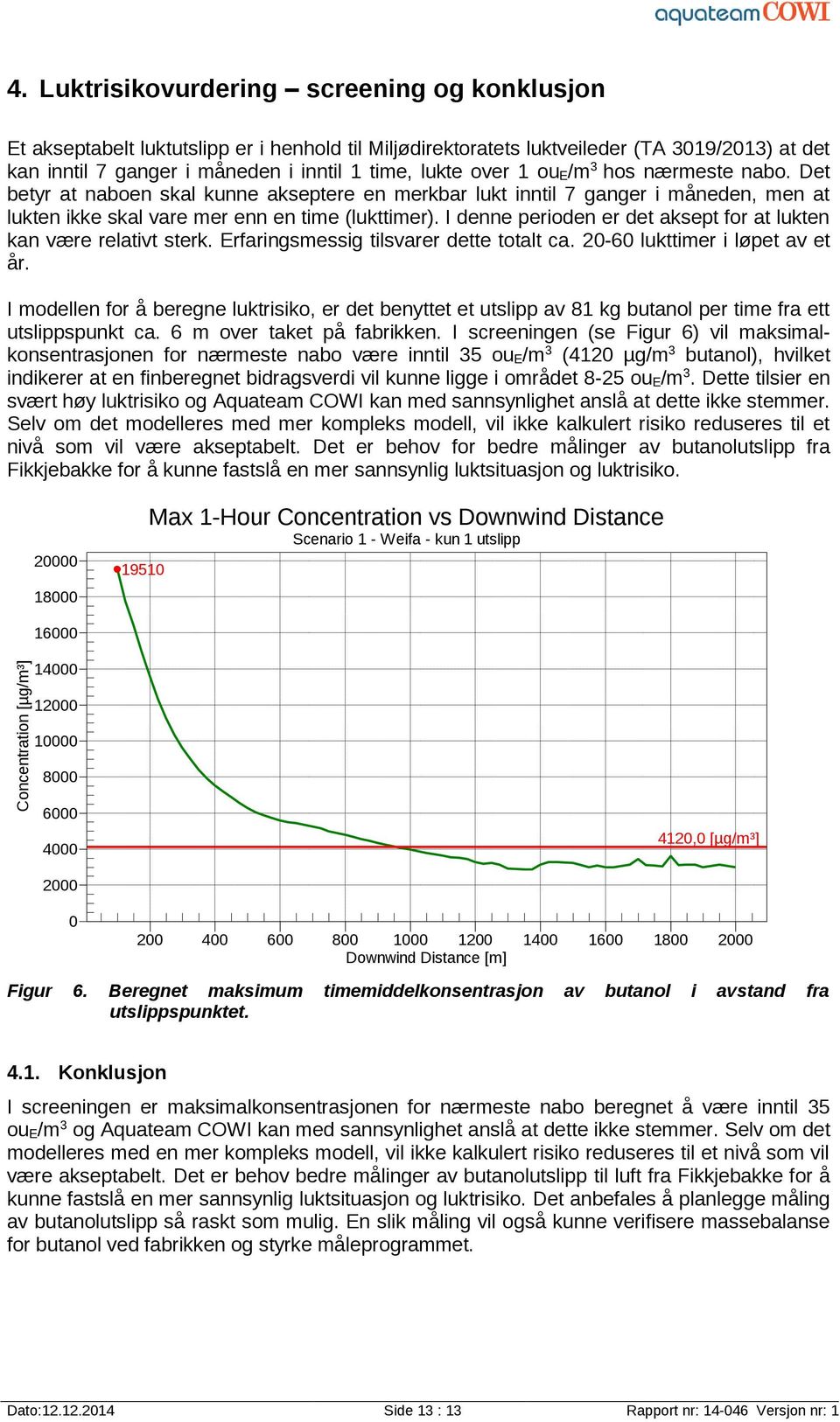 I dee periode er det aksept for at lukte ka være relativt sterk. Erfarigsmessig tilsvarer dette totalt ca. 20-60 lukttimer i løpet av et år.