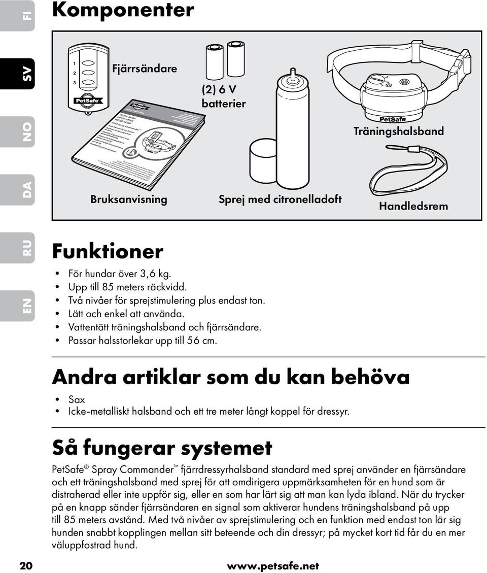 Andra artiklar som du kan behöva Sax Icke-metalliskt halsband och ett tre meter långt koppel för dressyr.