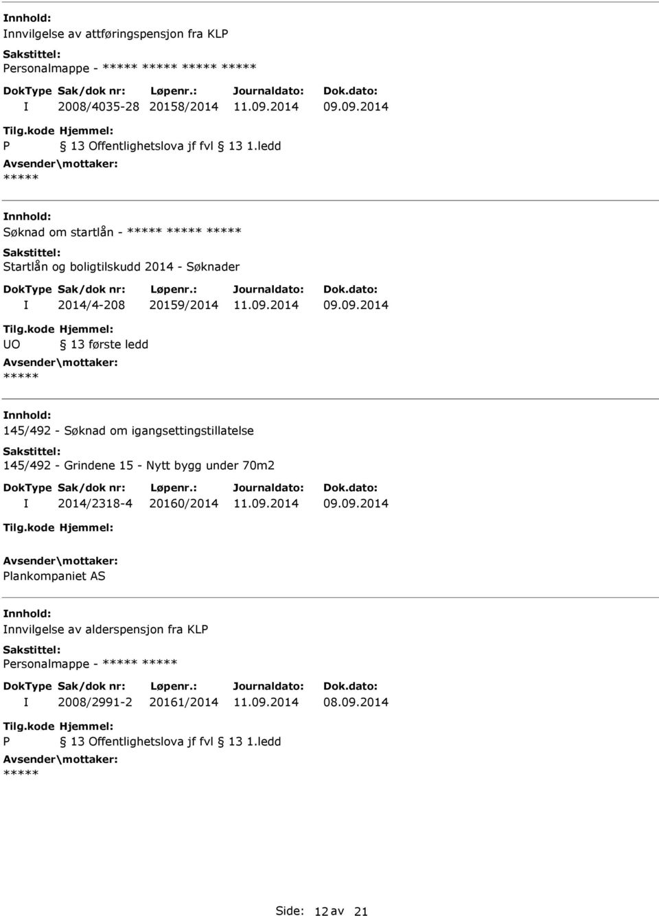 igangsettingstillatelse 145/492 - Grindene 15 - Nytt bygg under 70m2 2014/2318-4 20160/2014 lankompaniet