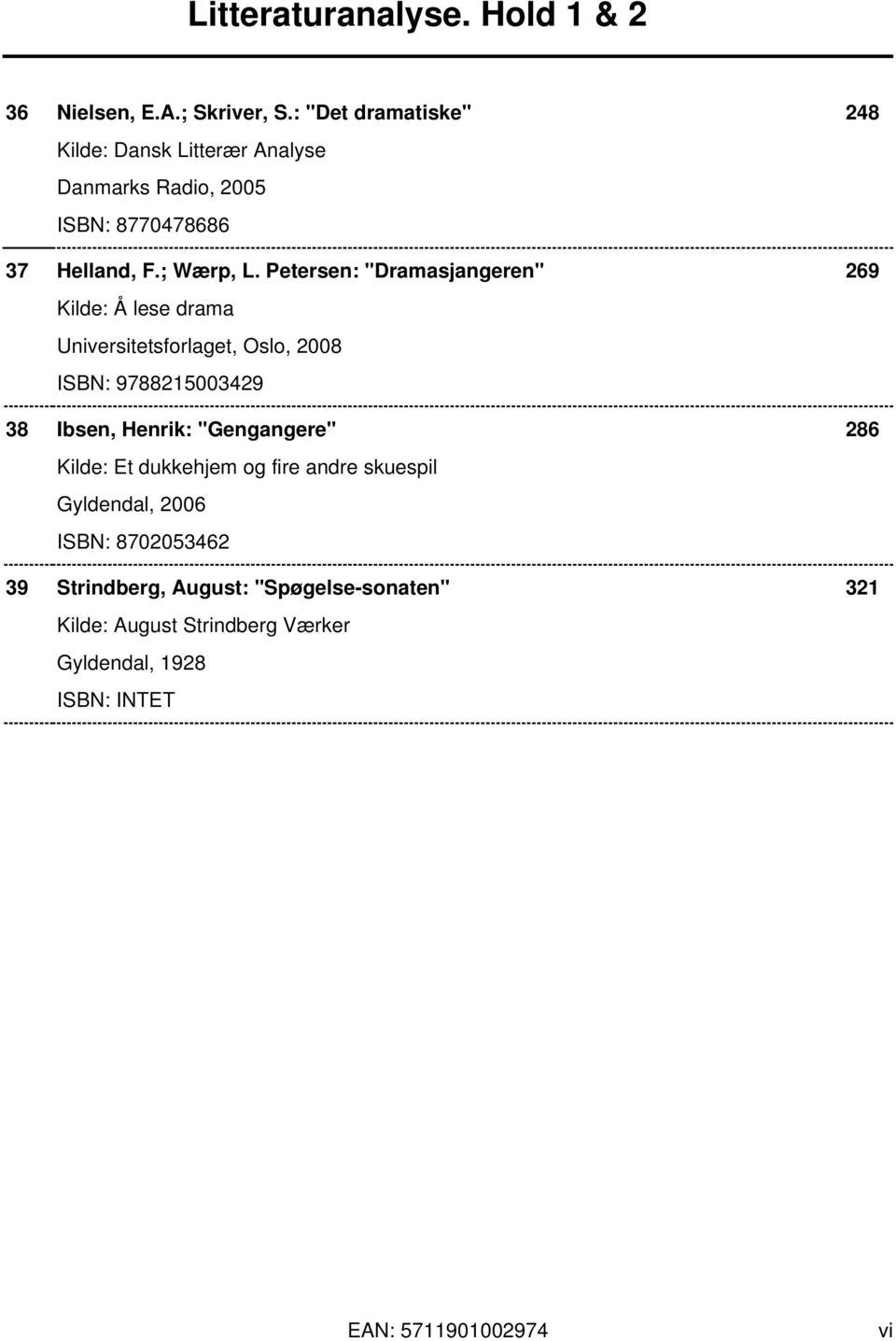 Petersen: "Dramasjangeren" 269 Kilde: Å lese drama Universitetsforlaget, Oslo, 2008 ISBN: 9788215003429 38 Ibsen,