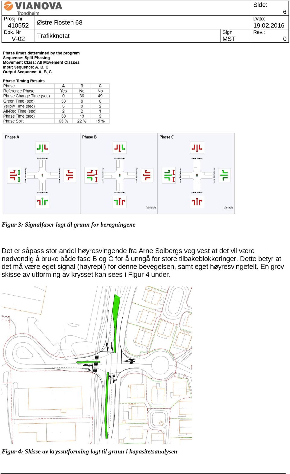 Dette betyr at det må være eget signal (høyrepil) for denne bevegelsen, samt eget høyresvingefelt.