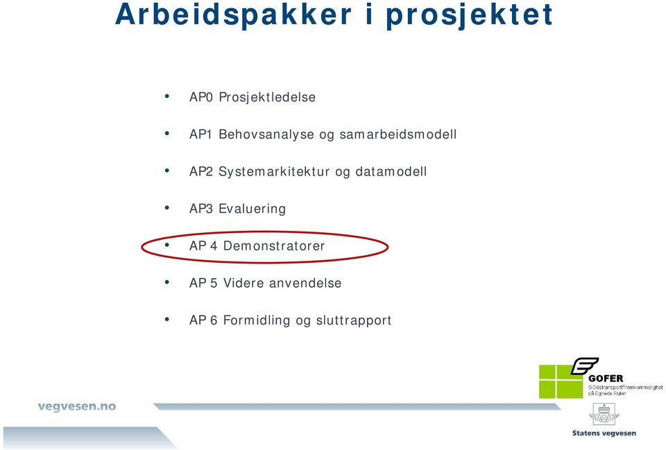 Systemarkitektur og datamodell AP3 Evaluering AP 4