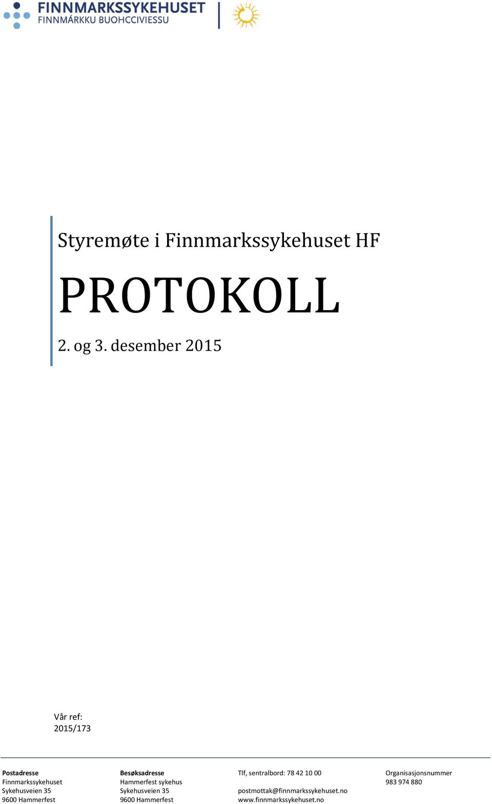 HF PROTOKOLL 2. og 3.