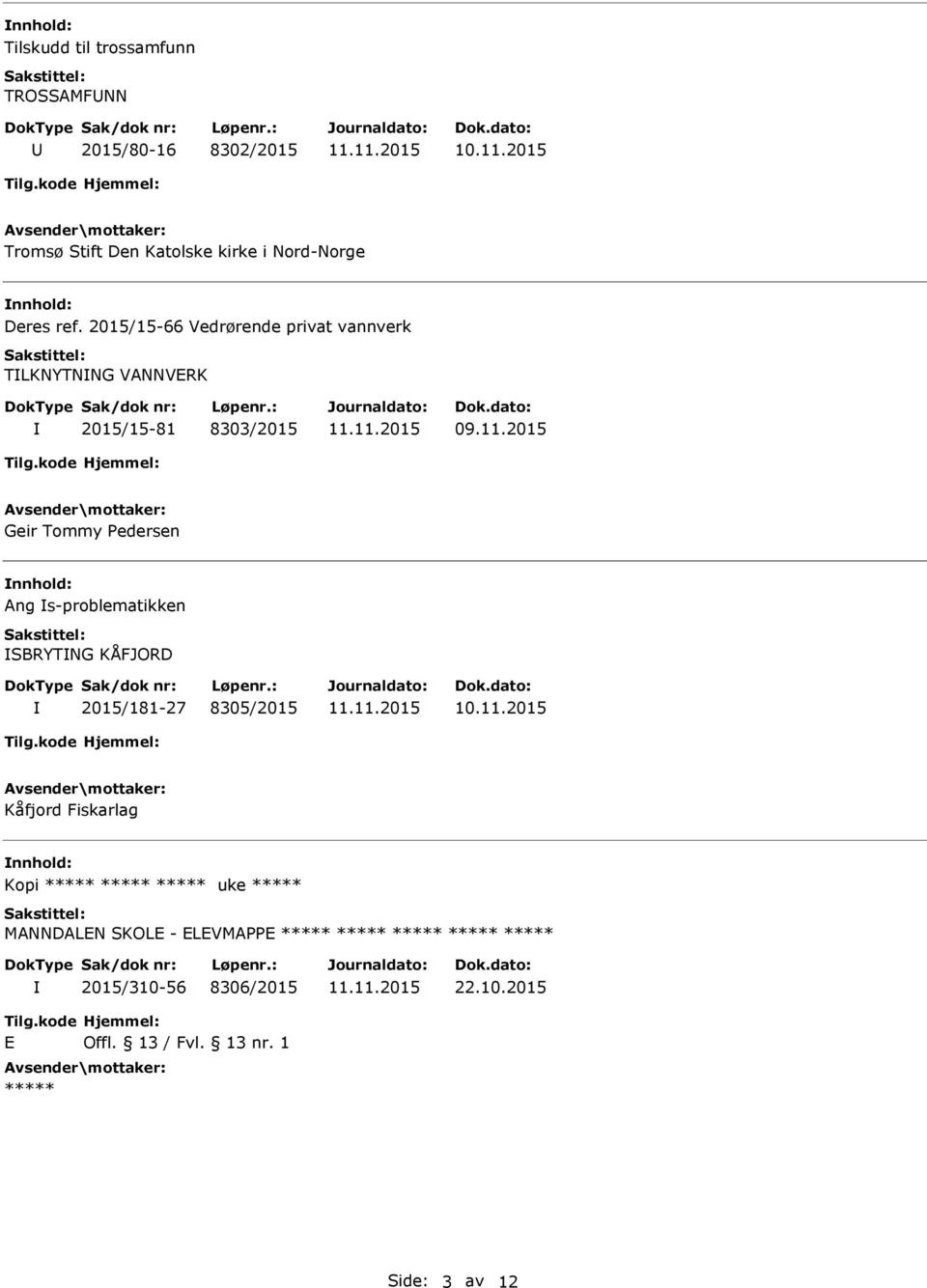 2015 Geir Tommy Pedersen Ang s-problematikken SBRYTNG KÅFJORD 2015/181-27 8305/2015 Kåfjord