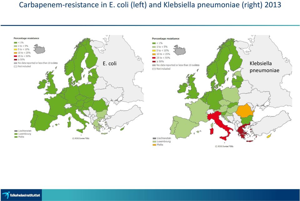 pneumoniae (right) 2013 E.