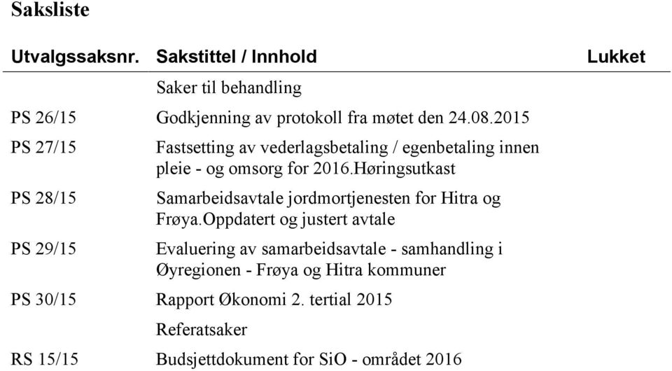 Høringsutkast Samarbeidsavtale jordmortjenesten for Hitra og Frøya.