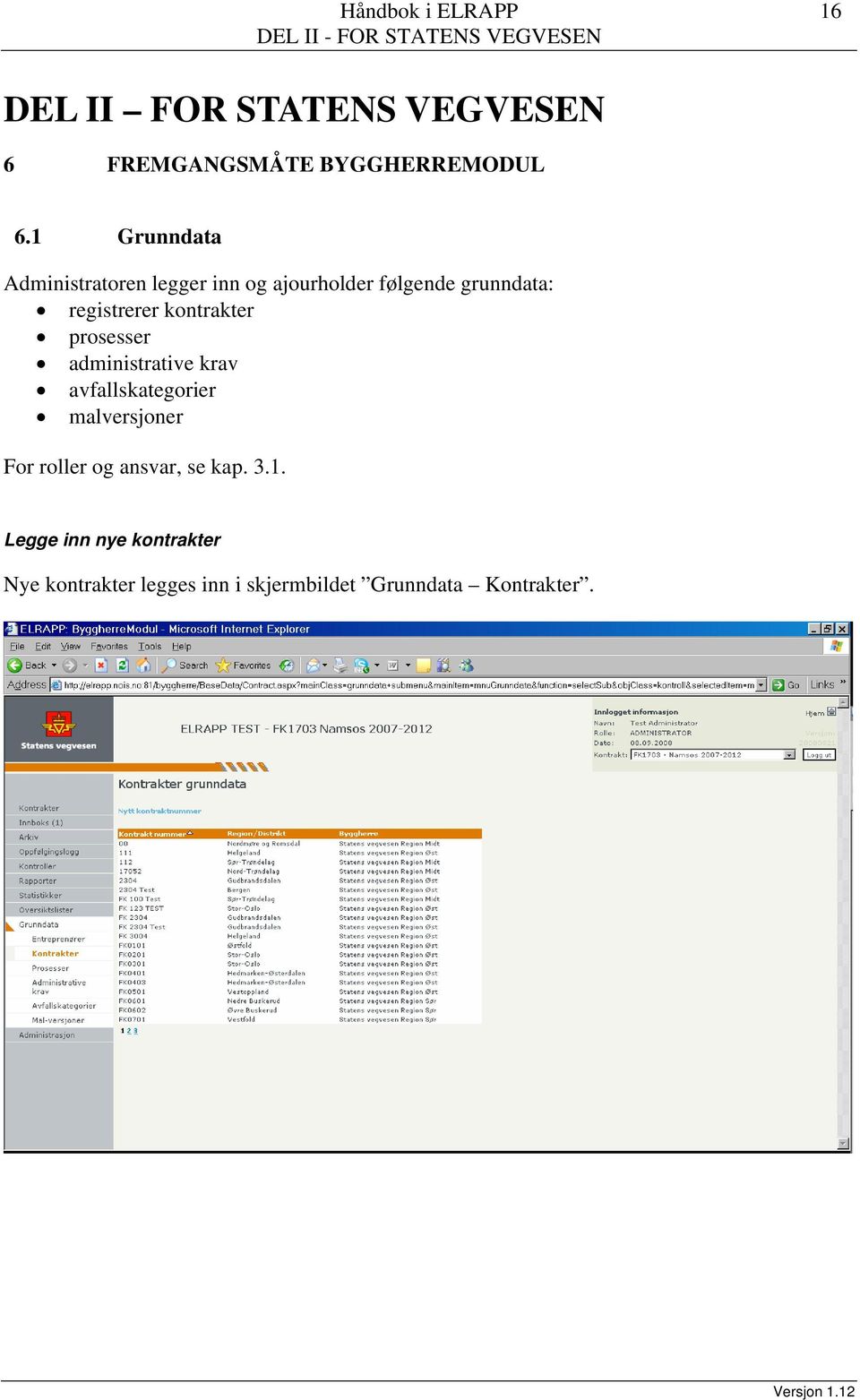 kontrakter prosesser administrative krav avfallskategorier malversjoner For roller og