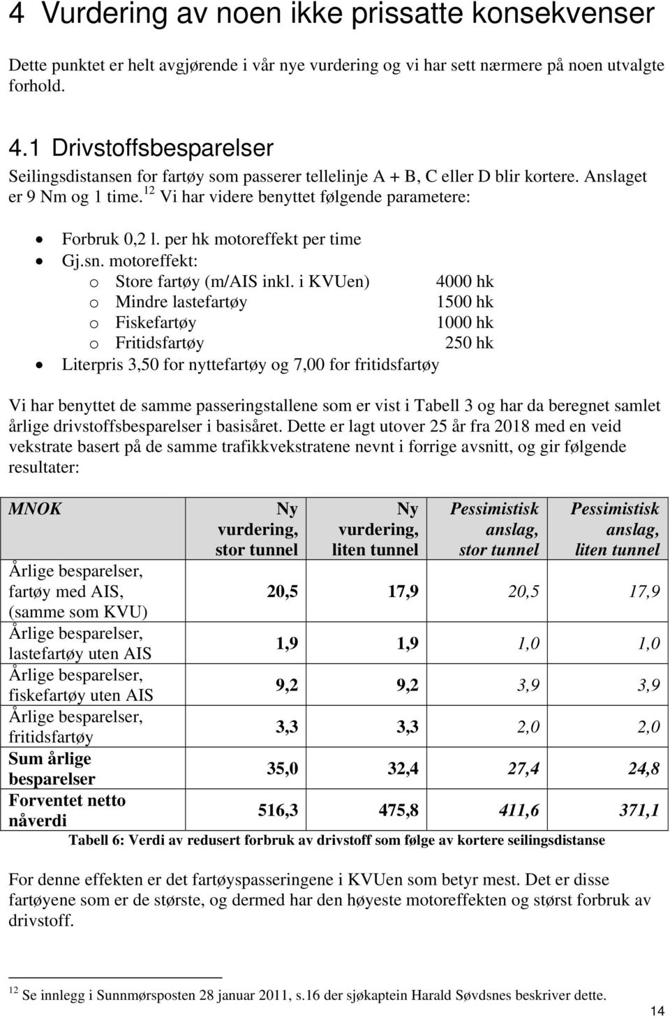 per hk motoreffekt per time Gj.sn. motoreffekt: o Store fartøy (m/ais inkl.