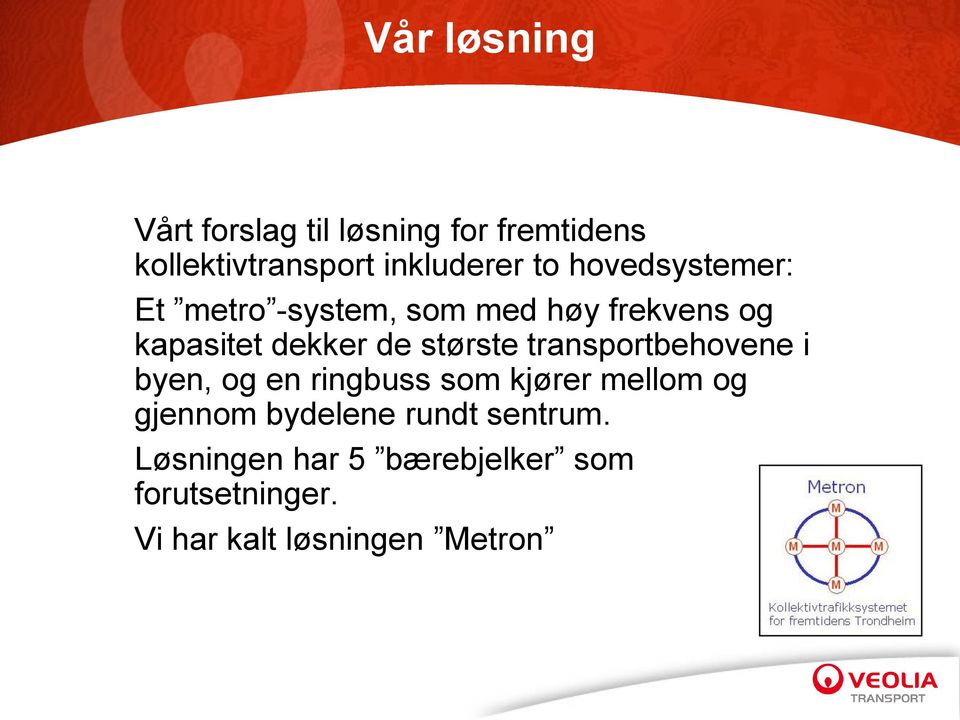 transportbehovene i byen, og en ringbuss som kjører mellom og gjennom bydelene rundt