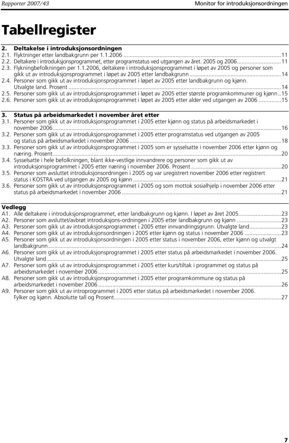 ..14 2.4. Personer som gikk ut av introduksjonsprogrammet i løpet av 2005 etter landbakgrunn og kjønn. Utvalgte land. Prosent...14 2.5. Personer som gikk ut av introduksjonsprogrammet i løpet av 2005 etter største programkommuner og kjønn.