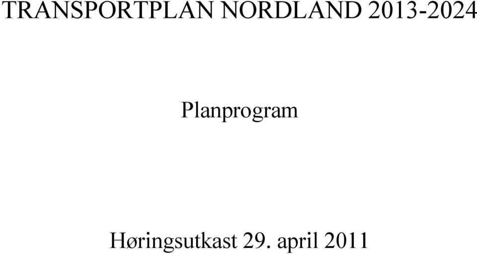 Planprogram