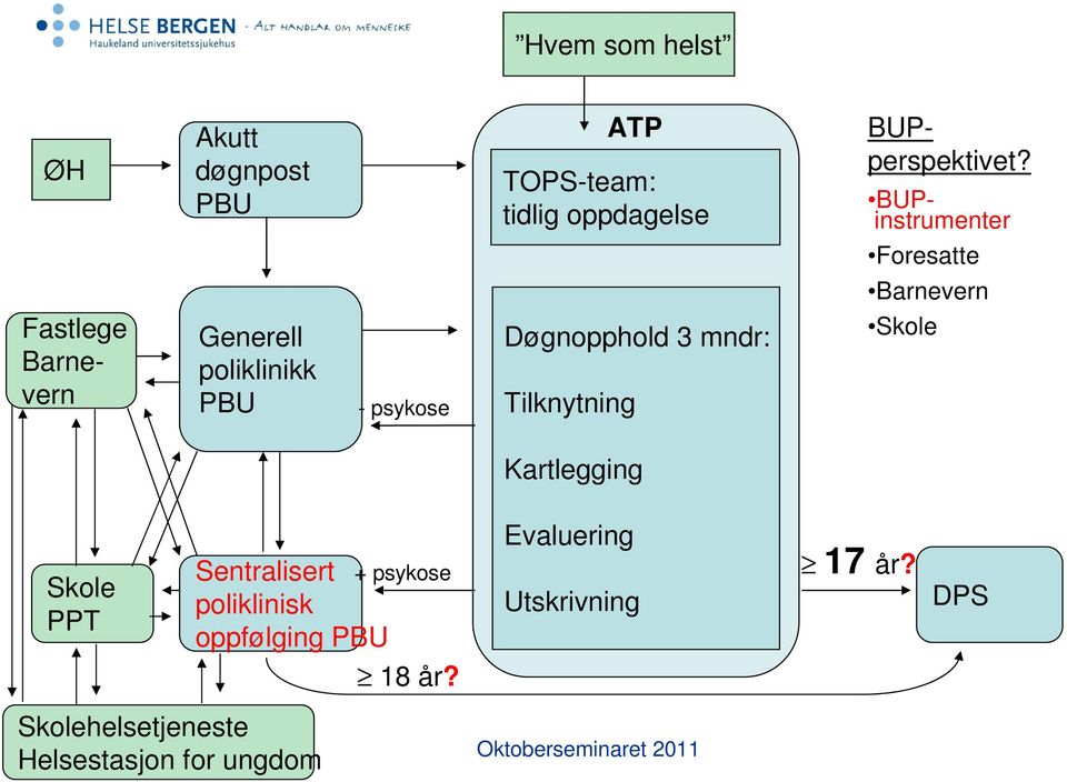 BUPinstrumenter Foresatte Barnevern Skole Kartlegging Skole PPT Skolehelsetjeneste