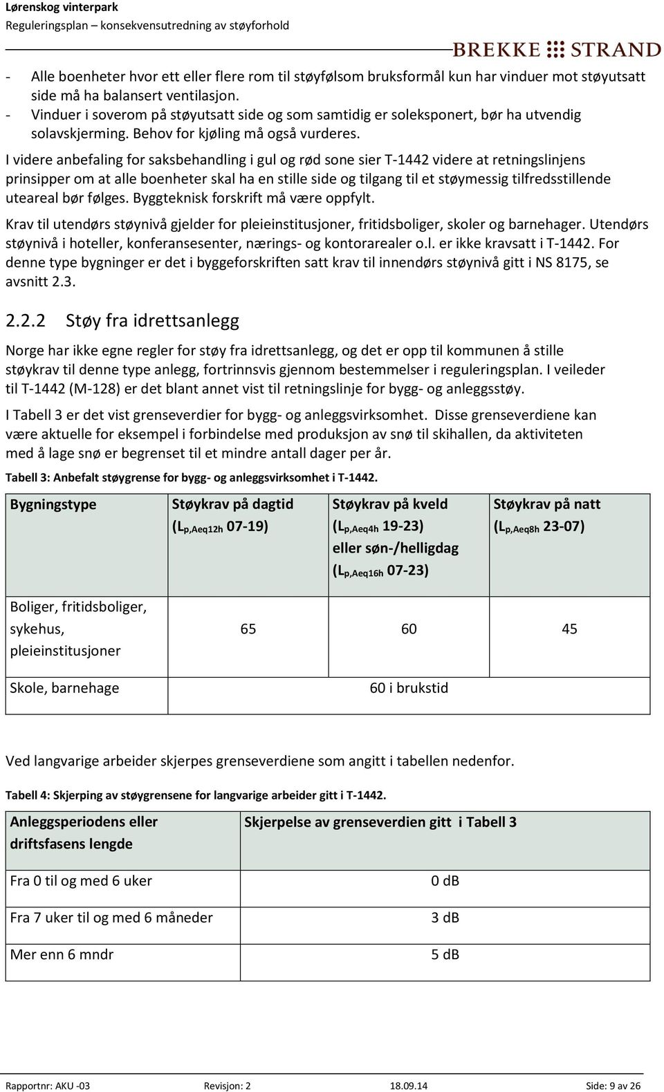 I videre anbefaling for saksbehandling i gul og rød sone sier T-1442 videre at retningslinjens prinsipper om at alle boenheter skal ha en stille side og tilgang til et støymessig tilfredsstillende