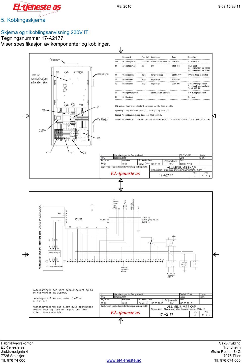 tilkoblingsanvisning 230V IT: