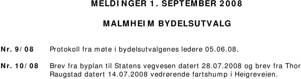 10/08 Brev fra byplan til Statens vegvesen datert 28.07.