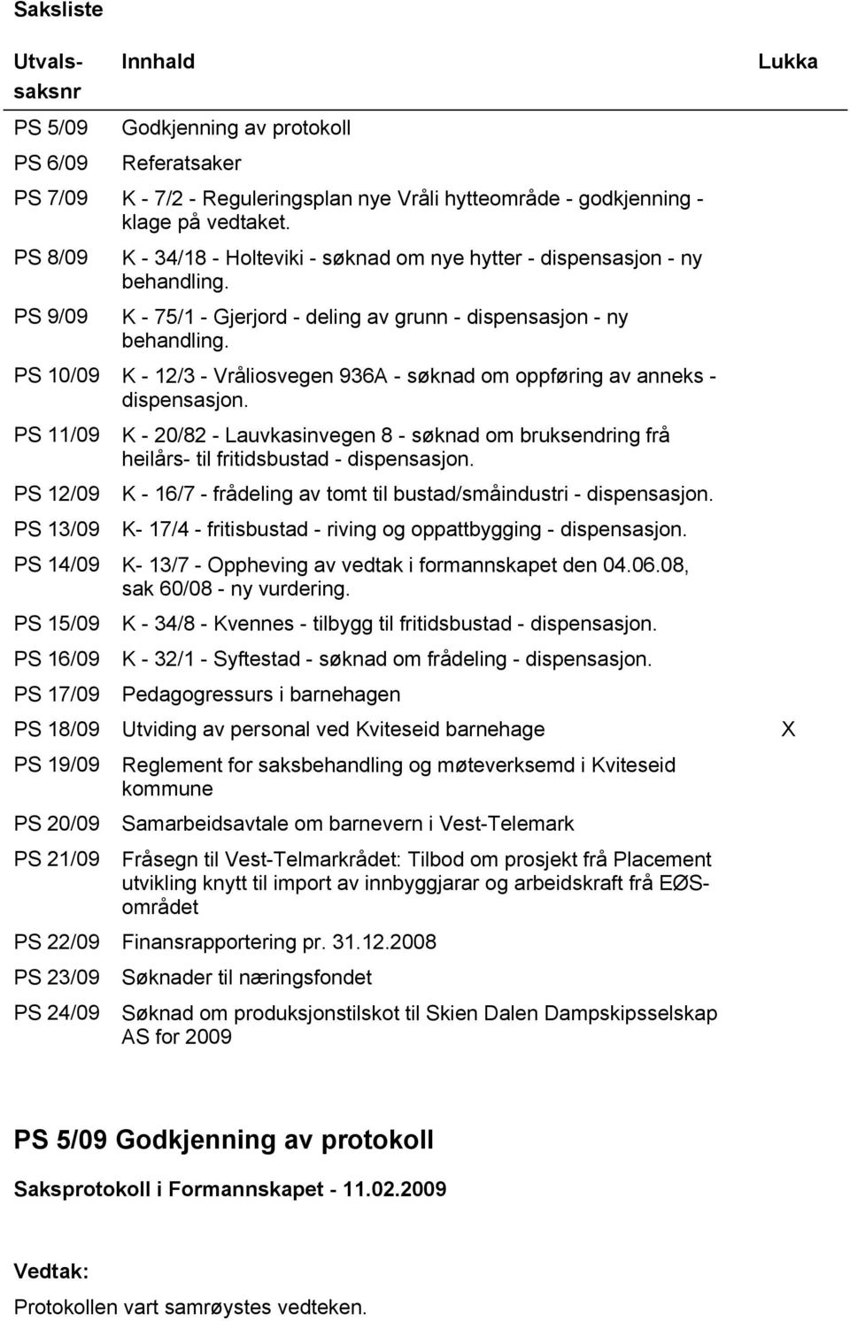 PS 10/09 K - 12/3 - Vråliosvegen 936A - søknad om oppføring av anneks - dispensasjon.