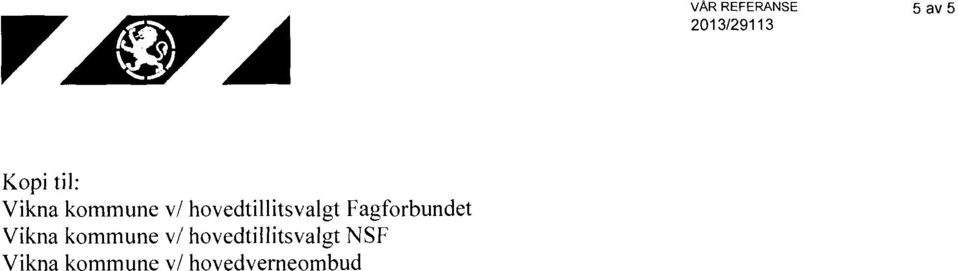 Fagforbundet  NSF Vikna kommune v/