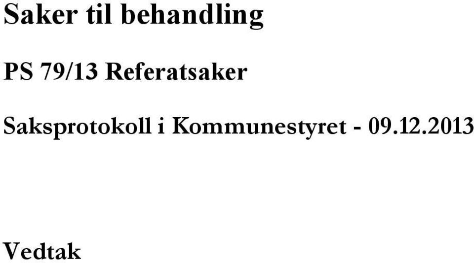 Saksprotokoll i