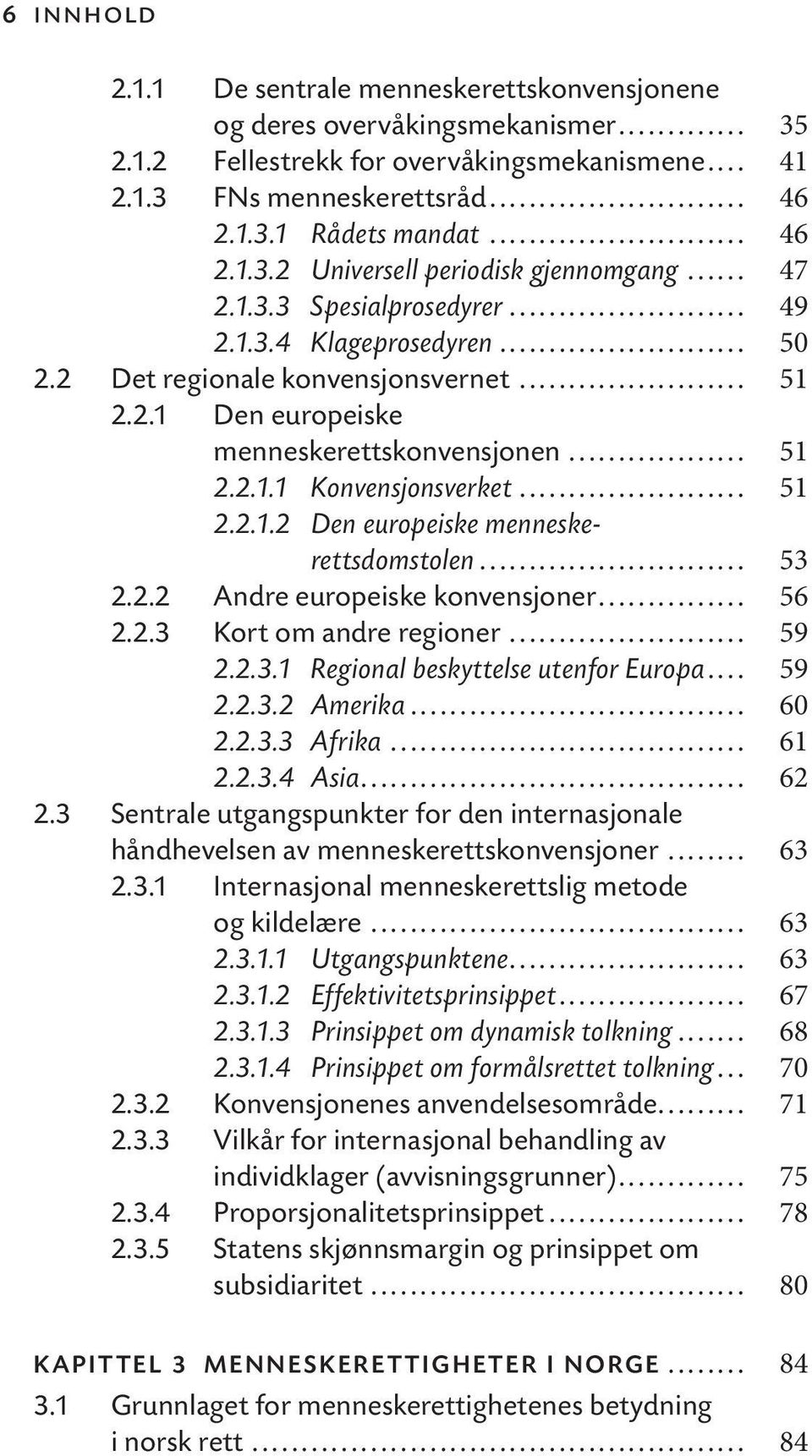 .. 51 2.2.1.1 Konvensjonsverket... 51 2.2.1.2 Den europeiske menneskerettsdomstolen... 53 2.2.2 Andre europeiske konvensjoner... 56 2.2.3 Kort om andre regioner... 59 2.2.3.1 Regional beskyttelse utenfor Europa.