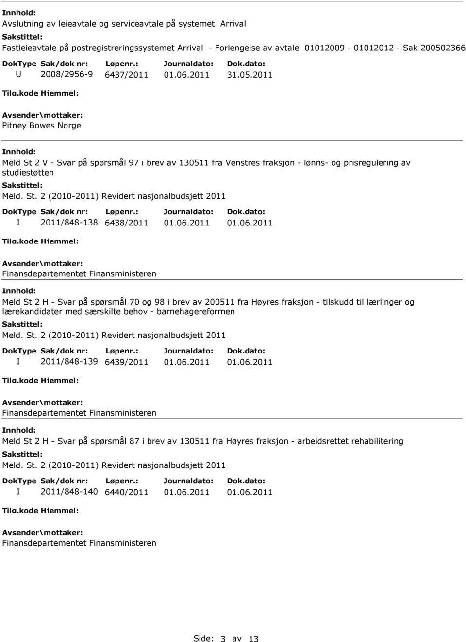 2011/848-138 6438/2011 Meld St 2 H - Svar på spørsmål 70 og 98 i brev av 200511 fra Høyres fraksjon - tilskudd til lærlinger og lærekandidater med særskilte behov -