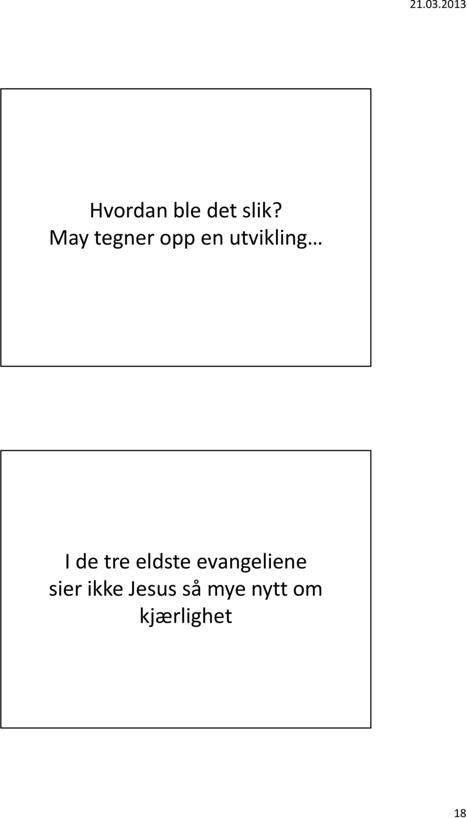 de tre eldste evangeliene sier