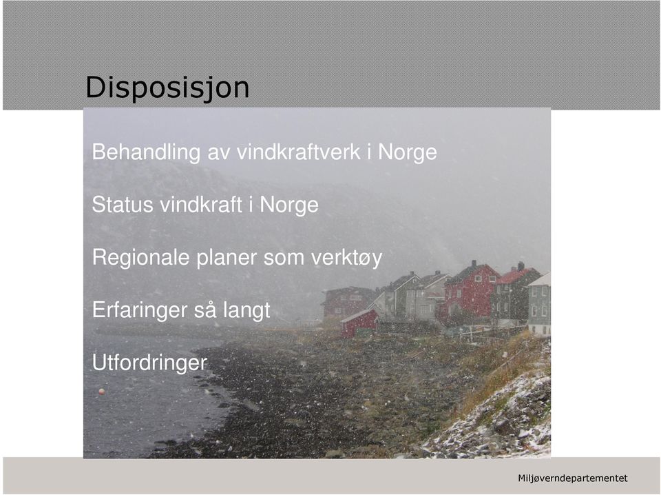 vindkraft i Norge Regionale