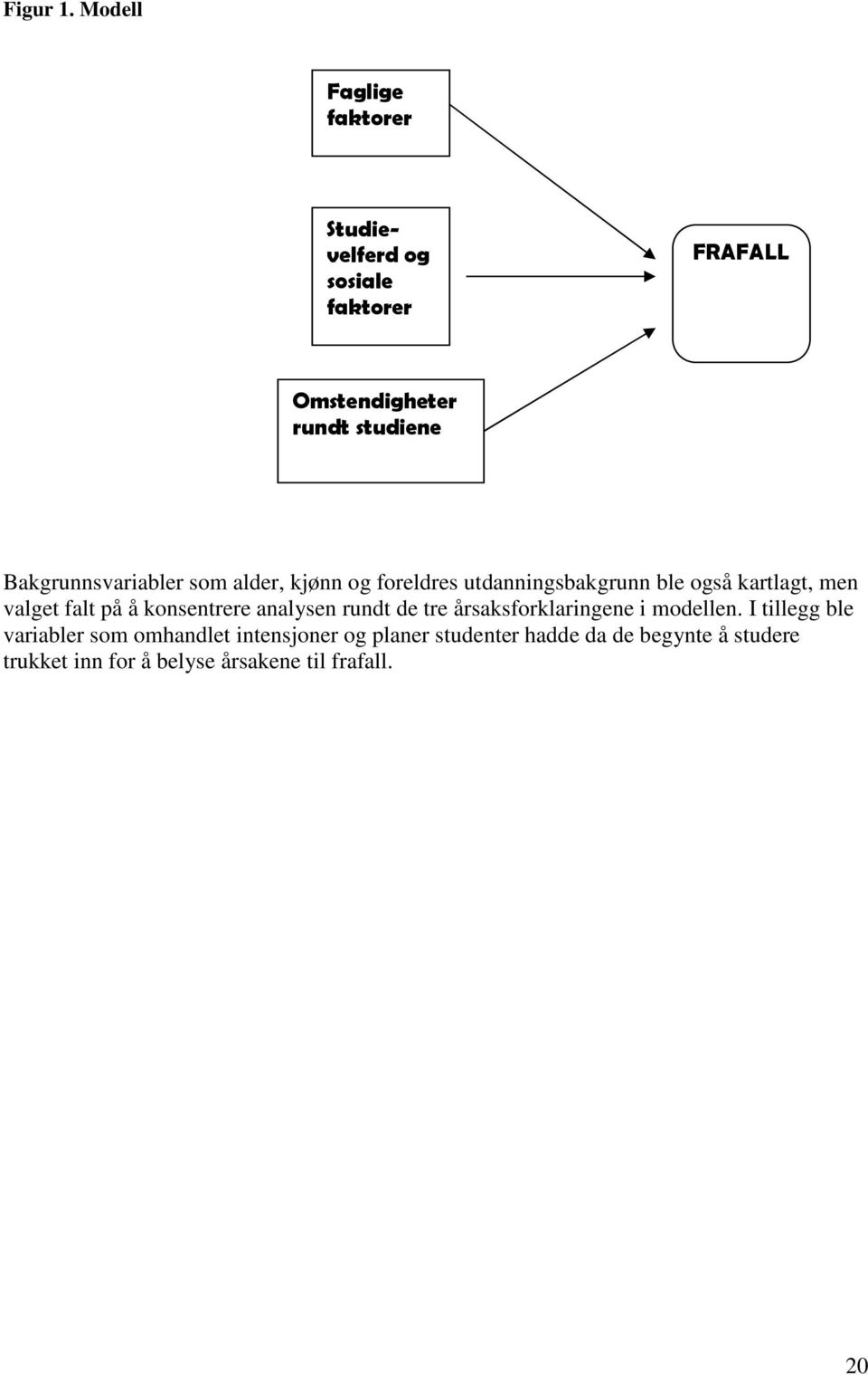 Bakgrunnsvariabler som alder, kjønn og foreldres utdanningsbakgrunn ble også kartlagt, men valget falt på