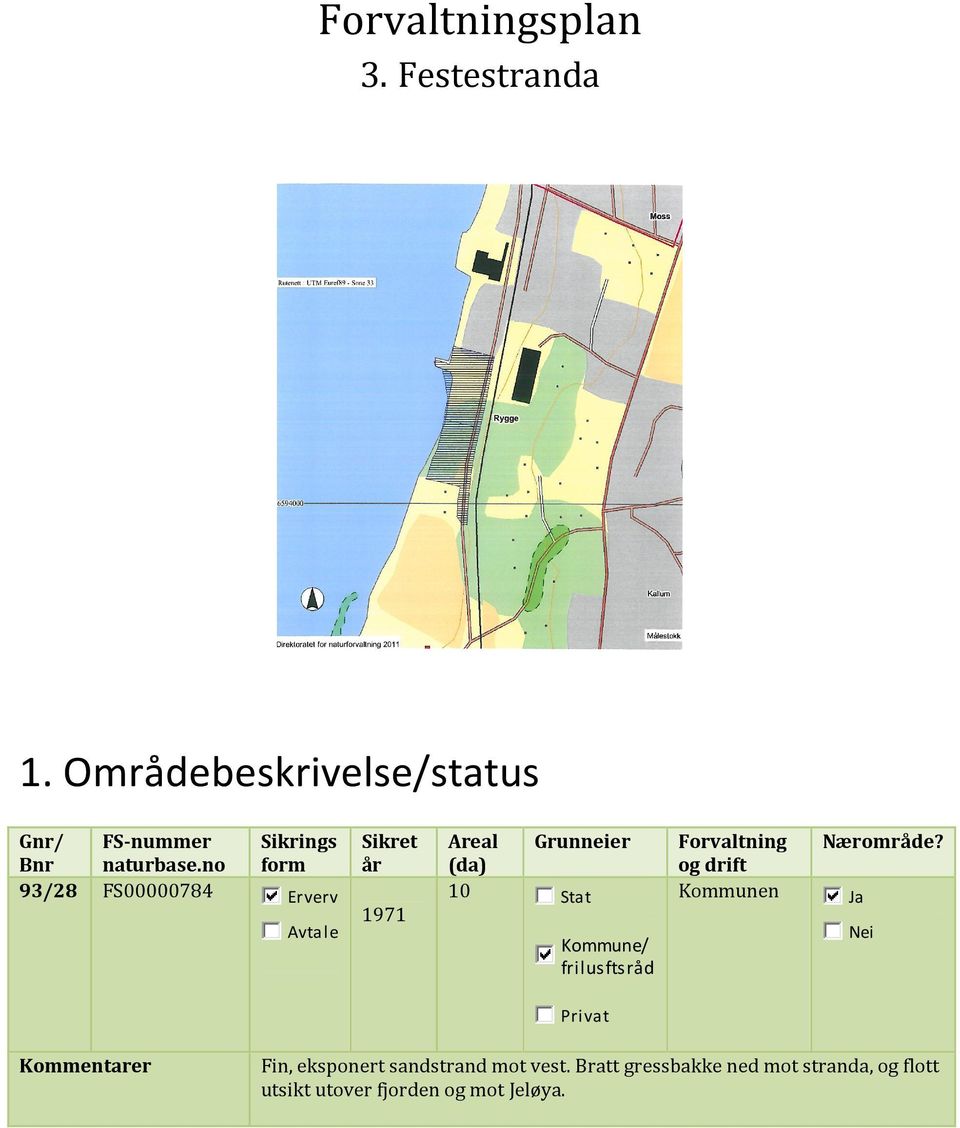 Kommune/ frilusftsråd Forvaltning og drift Kommunen Nærområde?