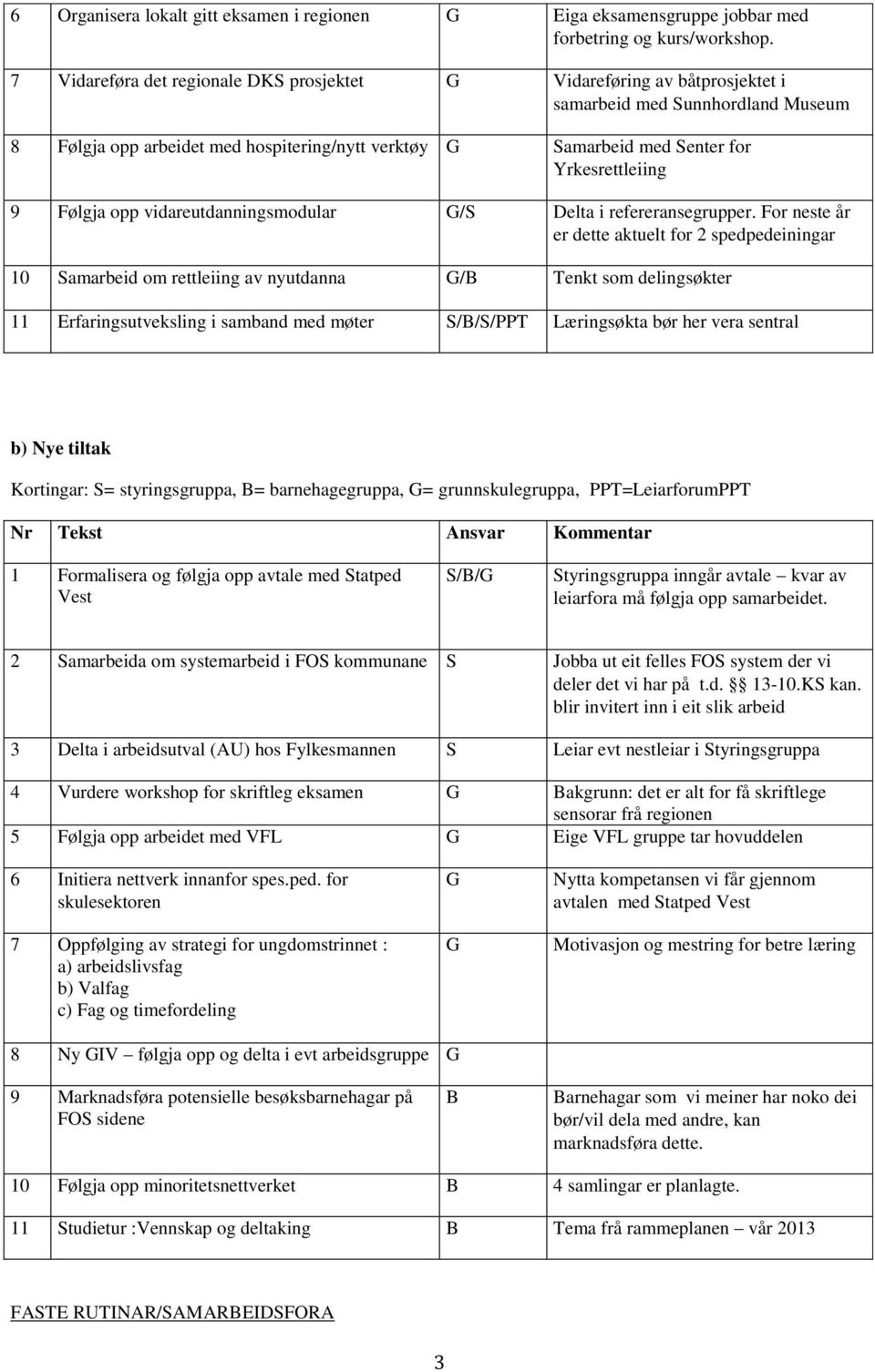 9 Følgja opp vidareutdanningsmodular /S Delta i refereransegrupper.