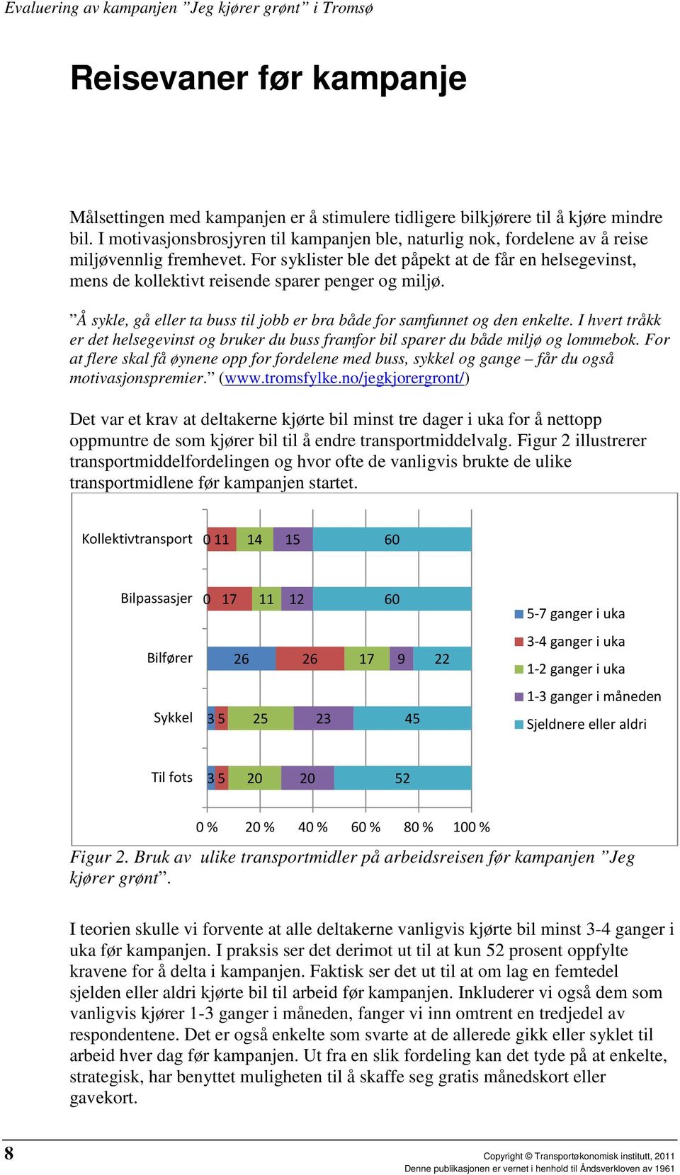 For syklister ble det påpekt at de får en helsegevinst, mens de kollektivt reisende sparer penger og miljø. Å sykle, gå eller ta buss til jobb er bra både for samfunnet og den enkelte.