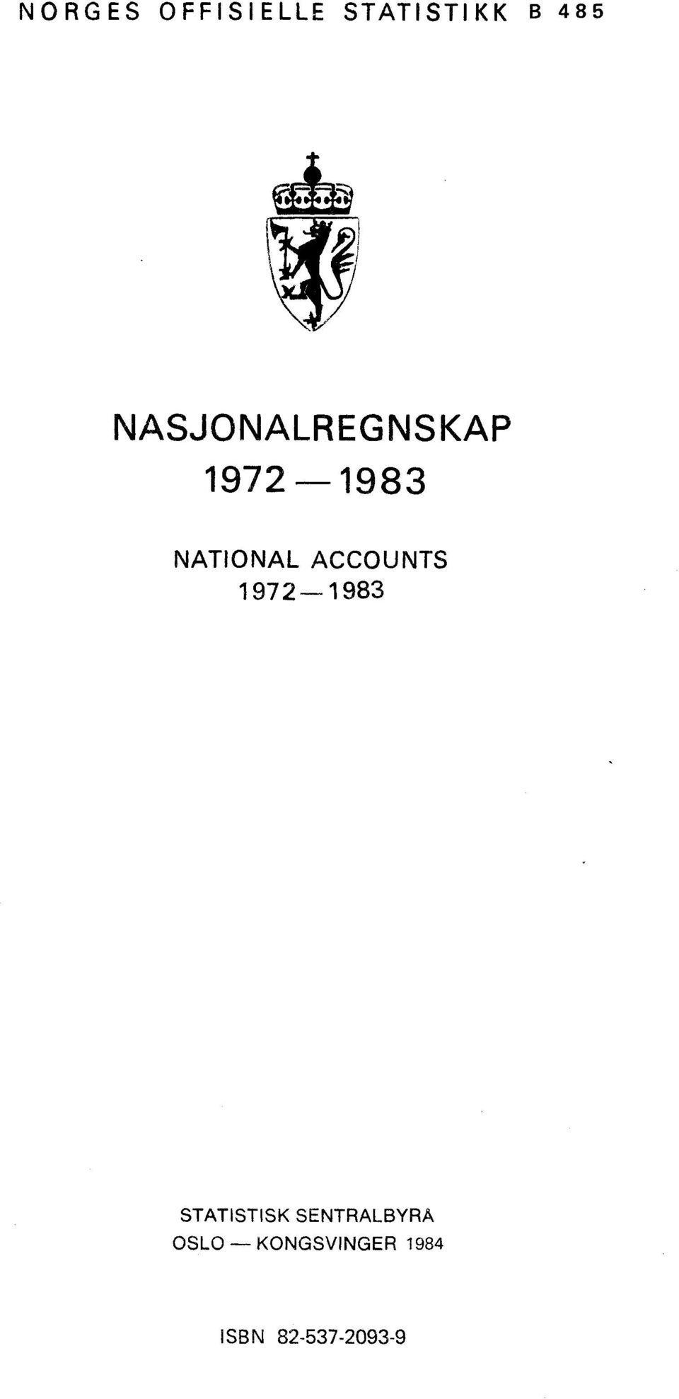 ACCOUNTS 1972-1983 STATISTISK