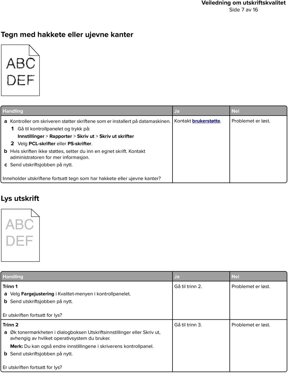 b Hvis skriften ikke støttes, setter du inn en egnet skrift. Kontakt administratoren for mer informasjon.