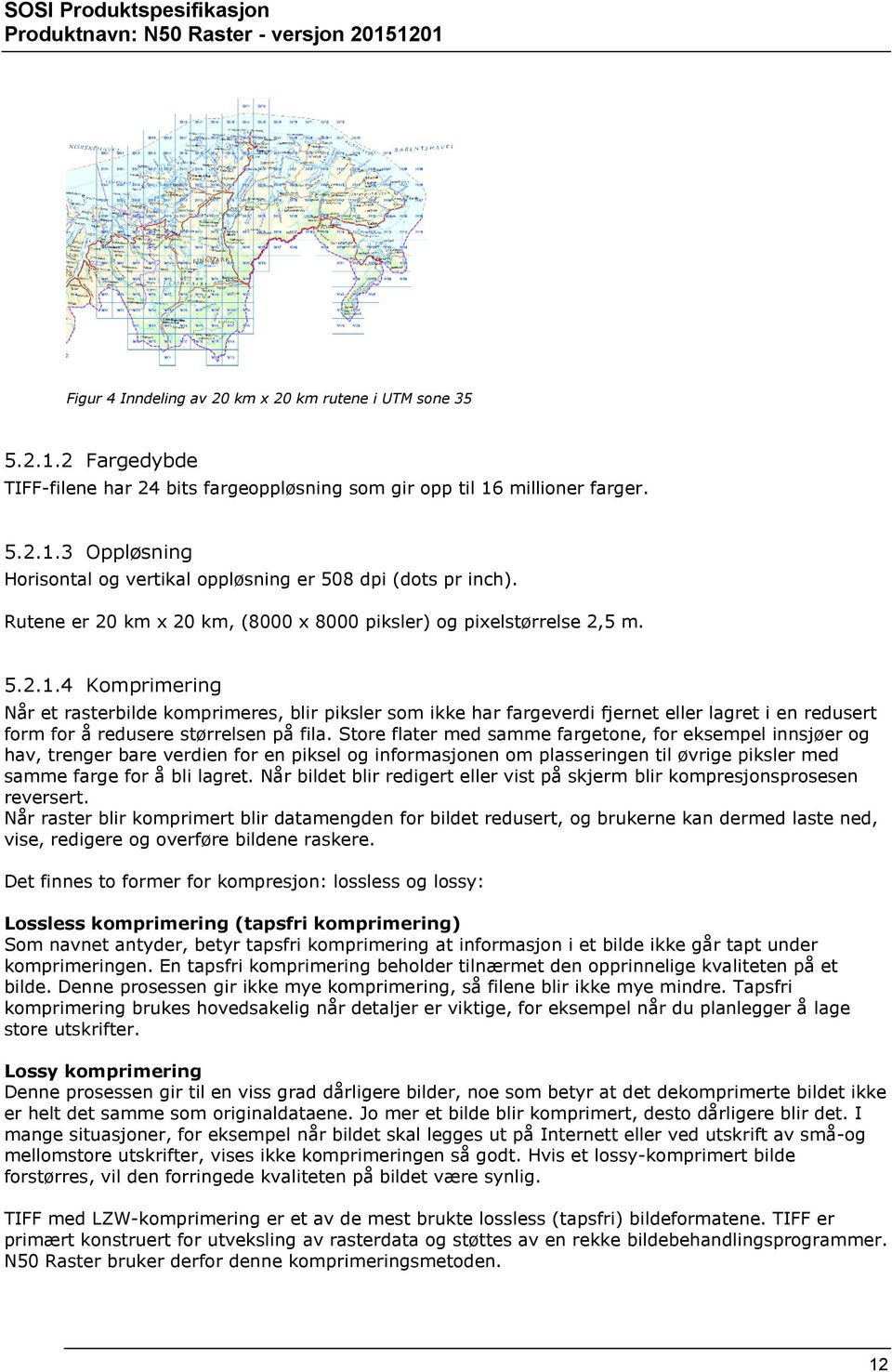 4 Komprimering Når et rasterbilde komprimeres, blir piksler som ikke har fargeverdi fjernet eller lagret i en redusert form for å redusere størrelsen på fila.