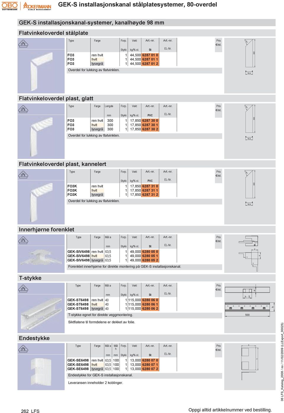 31 2 Innerhjørne forenklet Mål a GEK-SIV6498 ren hvit 63,5 1 49,000 6280 05 0 GEK-SIV6498 hvit 63,5 1 49,000 6280 05 1 GEK-SIV6498 lysegrå 63,5 1 49,000 6280 05 2 Forenklet innerhjørne for direkte