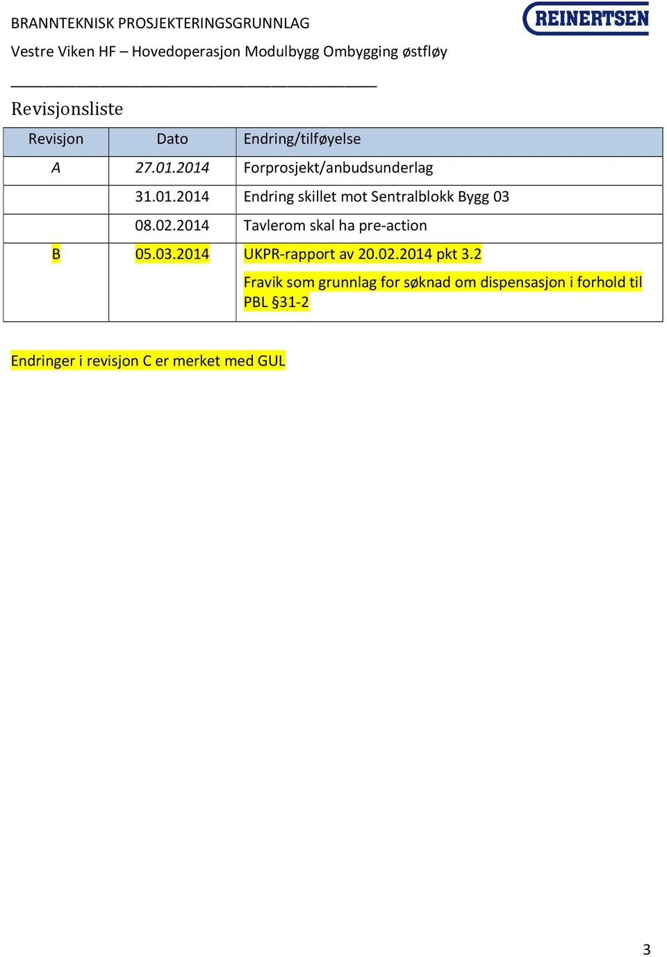 02.2014 Tavlerom skal ha pre-action B 05.03.2014 UKPR-rapport av 20.02.2014 pkt 3.