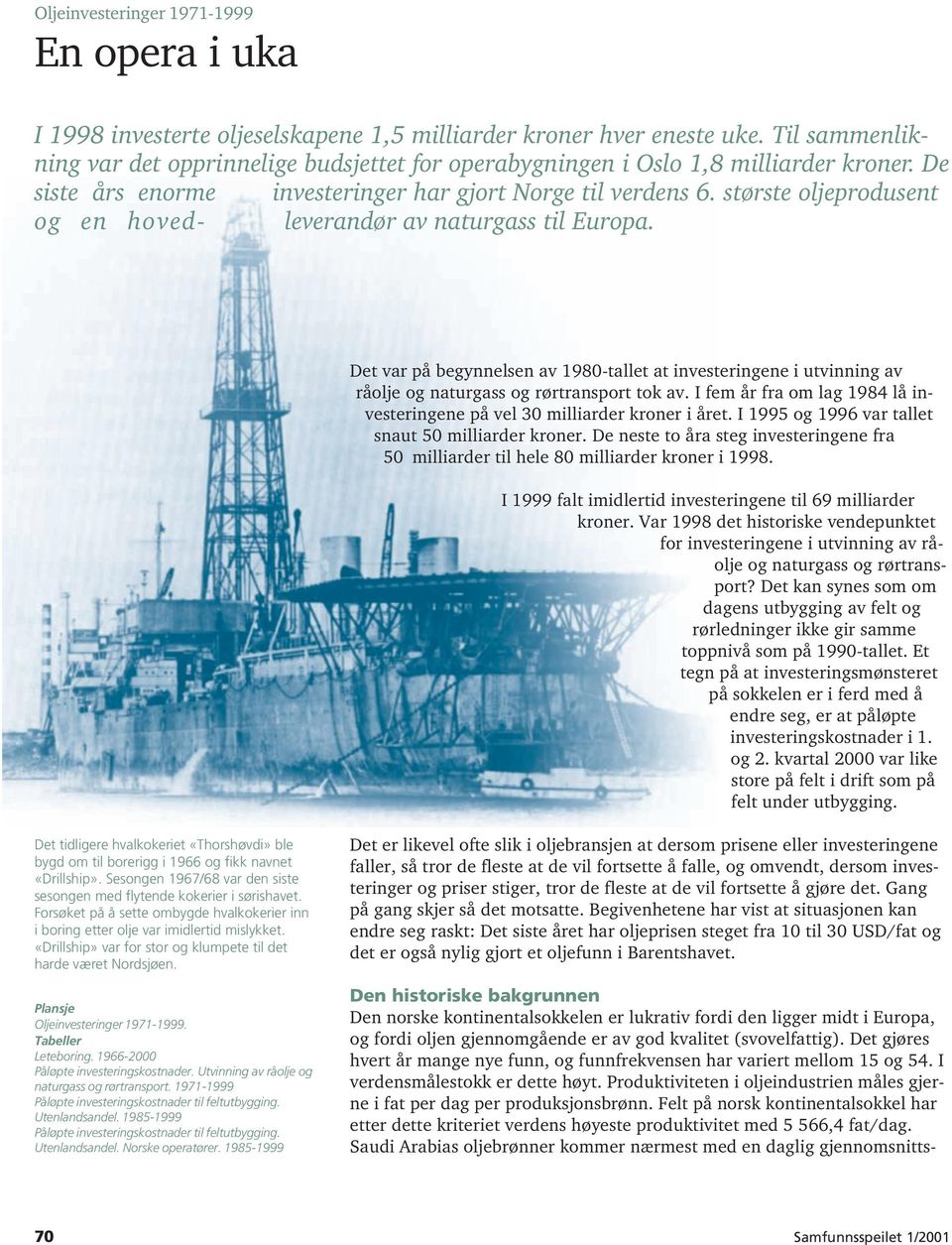 største oljeprodusent og en hoved- leverandør av naturgass til Europa. Det var på begynnelsen av 1980-tallet at investeringene i utvinning av råolje og naturgass og rørtransport tok av.