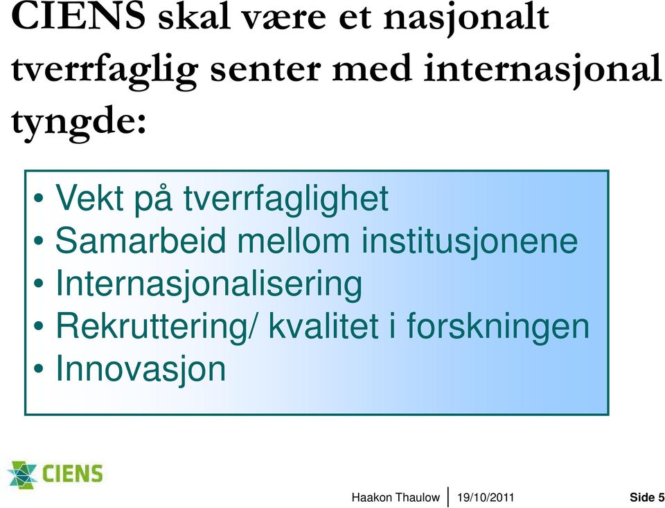 Samarbeid mellom institusjonene