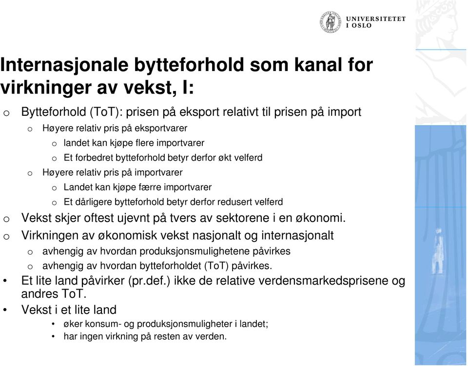 skjer ftest ujevnt på tvers av sektrene i en øknmi.